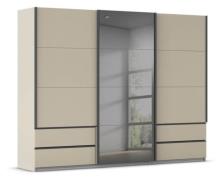 Schwebetürenschrank 271 cm breit 3-trg. inkl.  4 Schubkästen und Spieg...