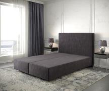 Boxspringgestell Dream-Well 140x200 cm Mikrofaser Schwarz