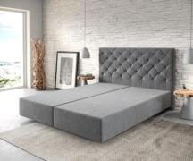 Boxspringgestell Dream-Great 160x200 cm Mikrofaser Anthrazit