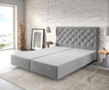 Boxspringgestell Dream-Great 160x200 cm Mikrofaser Grau