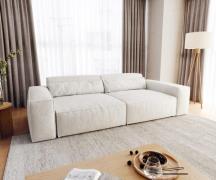 Big-Sofa Sirpio XL 270x130 cm Bouclé Creme-Weiß