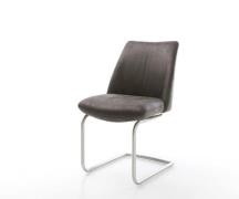 Freischwinger Elso-Flex Mikrofaser Anthrazit Vintage Freischwinger run...