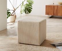 Sitzhocker Dado 45x45 cm Cord Beige