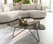 Couchtisch Ekrem 88x85 cm Keramik Laminam®Emperador Extra Lucidato Dun...