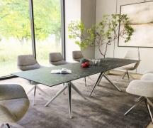 Esstisch Edge 300x100 Keramik Laminam®Nero Greco Anthrazit Estelar run...