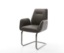 Freischwinger Zoa-Flex Mikrofaser Anthrazit Vintage Freischwinger flac...