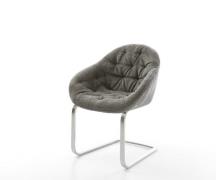 Freischwinger Gaio-Flex Bouclé Soft Schlamm Freischwinger flach Edelst...