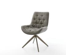 Drehstuhl Taimi-Flex Bouclé Soft Schlamm Kreuzgestell breit Effektfini...