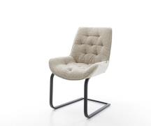 Freischwinger Taimi-Flex Webstoff Soft Beige Freischwinger flach Schwa...