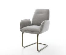 Freischwinger Zoa-Flex Strukturstoff Soft Grau Freischwinger flach Eff...