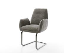 Freischwinger Zoa-Flex Bouclé Soft Schlamm Freischwinger flach Graphit...
