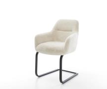 Freischwinger Pejo-Flex Plüsch Creme-Weiß Freischwinger flach Schwarz ...