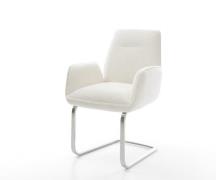 Freischwinger Zoa-Flex Bouclé Soft Beige Freischwinger flach Edelstahl...