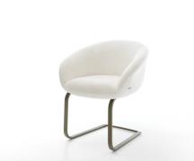 Freischwinger Vinka-Flex mit Armlehnen Bouclé Soft Beige Freischwinger...