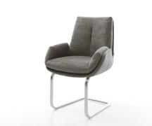 Freischwinger Clea-Flex Bouclé Soft Schlamm Freischwinger flach Edelst...