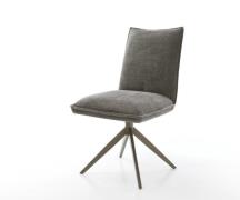 Drehstuhl Lelio-Flex Bouclé Soft Schlamm Kreuzgestell breit Effektfini...