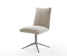 Drehstuhl Lelio-Flex Webstoff Soft Beige Fußkreuz Graphit 360° drehbar...