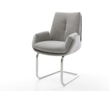 Freischwinger Clea-Flex Strukturstoff Soft Grau Freischwinger flach Ed...