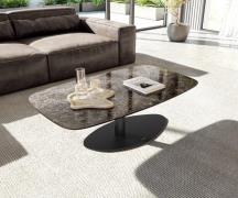 Couchtisch Edge Boot 120x70 cm Keramik Laminam® Emperador Extra Lucida...