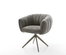 Drehstuhl Jada-Flex Bouclé Soft Schlamm Kreuzgestell breit Effektfinis...