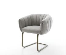 Freischwinger Jada-Flex Strukturstoff Soft Grau Freischwinger flach Ef...