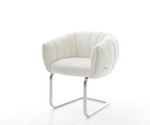 Freischwinger Jada-Flex Bouclé Soft Beige Freischwinger flach Edelstah...