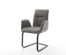 Freischwinger Vinja-Flex Bouclé Soft Schlamm Freischwinger flach Schwa...