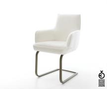 Freischwinger Heira-Flex mit Armlehnen Bouclé Soft Beige Freischwinger...