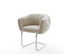 Freischwinger Jada-Flex Webstoff Soft Beige Freischwinger flach Edelst...