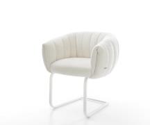 Freischwinger Jada-Flex Bouclé Soft Beige Freischwinger flach Weiß Tas...