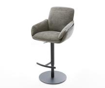 Barstuhl Luan-Flex Bouclé Soft Schlamm Drehfuß höhenverstellbar Metall...