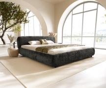 Polsterbettgestell Shona 180x200 cm Teddystoff Grau