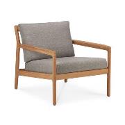Gepolsterter Sessel Jack Outdoor textil holz braun beige / Teakholz & ...