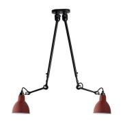 Lampe Gras - 302 Doppelt Deckenleuchte Rot Lampe Gras