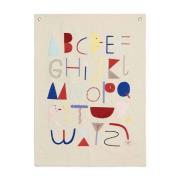 Ferm Living - Alphabet Fabric Poster Off-White