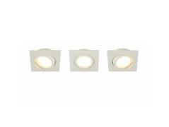 Lindby - Andrej Square LED Einbauspots 3 pcs. White