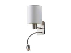 Lindby - Shajan Wandleuchte Nickel/White