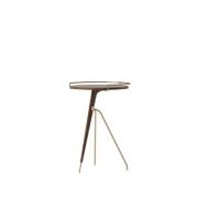 Audo Copenhagen - Umanoff Side Table Tall Walnut/Matt Lacquered Brass