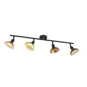 Lindby - Erin 4 Deckenleuchte Black/Gold