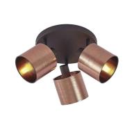 Lindby - Joudy 3 Round Deckenleuchte Bronze/Black