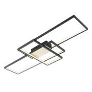 Lindby - Emiljan Deckenleuchte Black/Wood/White