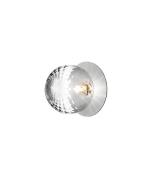 Nuura - Liila 1 Wand-/Deckenleuchte IP44 Large Light Silver/Optic Clea...