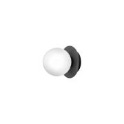 Nuura - Liila 1 Wand-/Deckenleuchte IP44 Small Black/Opal