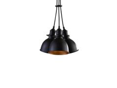 Lindby - Lira 3 Pendelleuchte Black/Gold