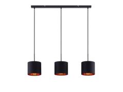 Lindby - Trinika 3 Pendelleuchte Black/Gold