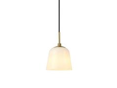 Halo Design - Room 49 Pendelleuchte Ø15 Antique Brass/Opal