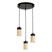 Envostar - Plain 3 Cluster Pendelleuchte Black/Wood