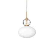 Nuura - Rizzatto 32 Pendelleuchte Opal/Satin Brass