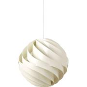 GUBI - Turbo Pendelleuchte Ø62 Glossy Alabaster White/White