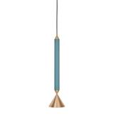 Pholc - Apollo 39 Pendelleuchte Deep Sea/Polished Brass